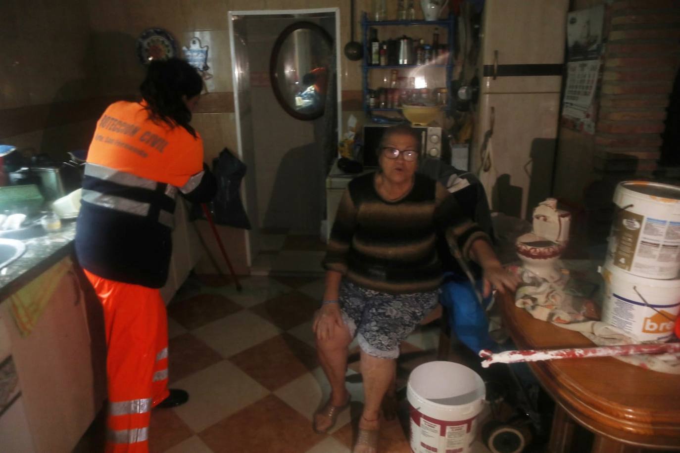 Fotos: La barriada del Buen Pastor en San Fernando anegada por las lluvias