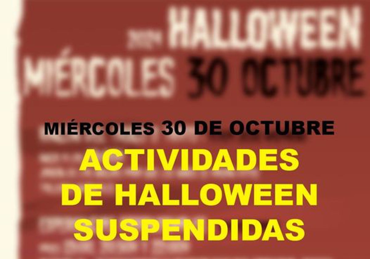 Actividades de Halloween, suspendidas