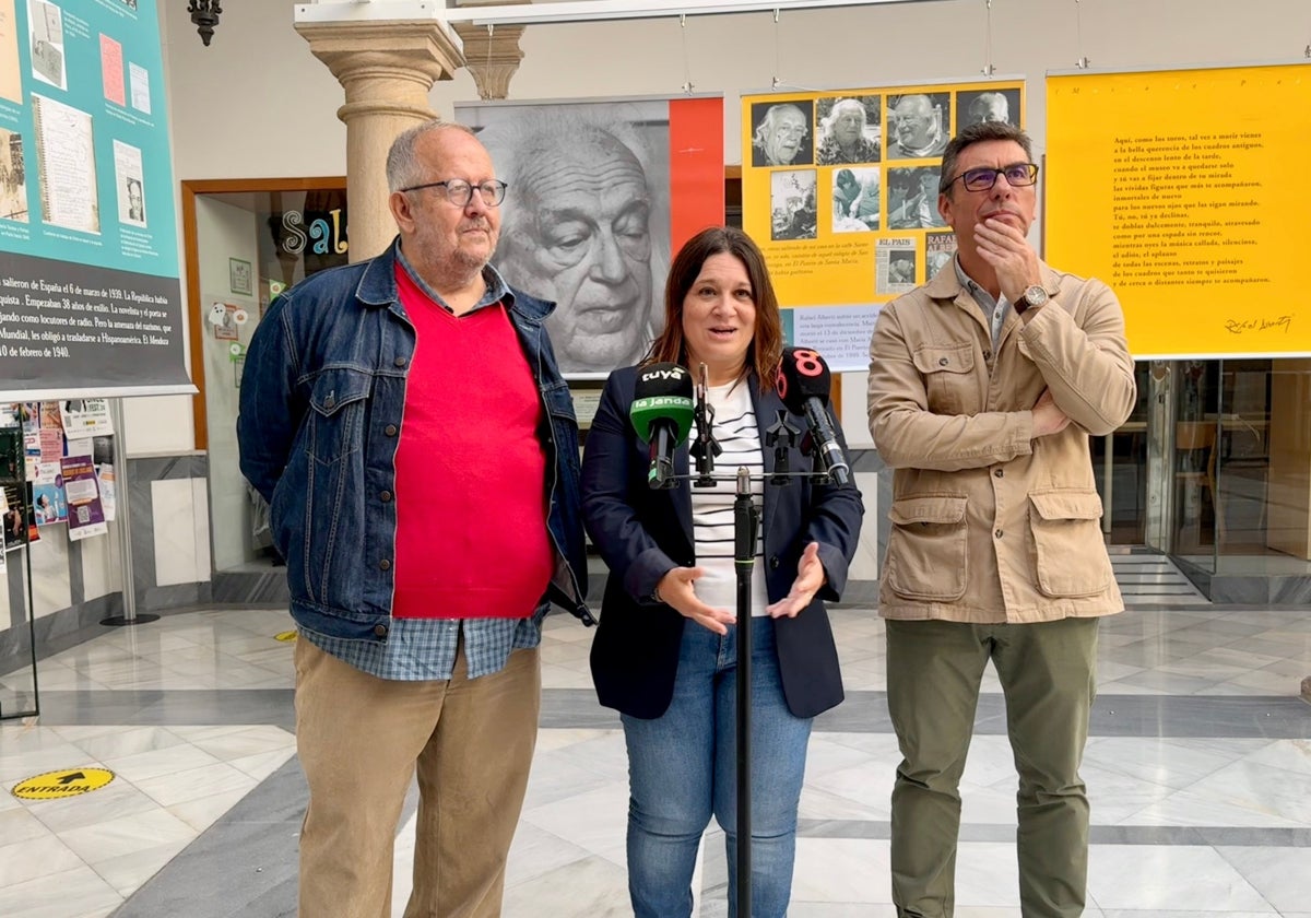 Juan José Téllez, Susana Rivas y José Antonio Ureba.