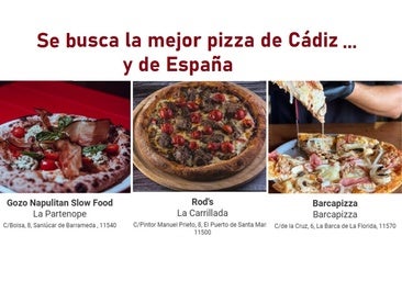 Estas son las tres pizzas gaditanas que optan a ser la mejor pizza de España