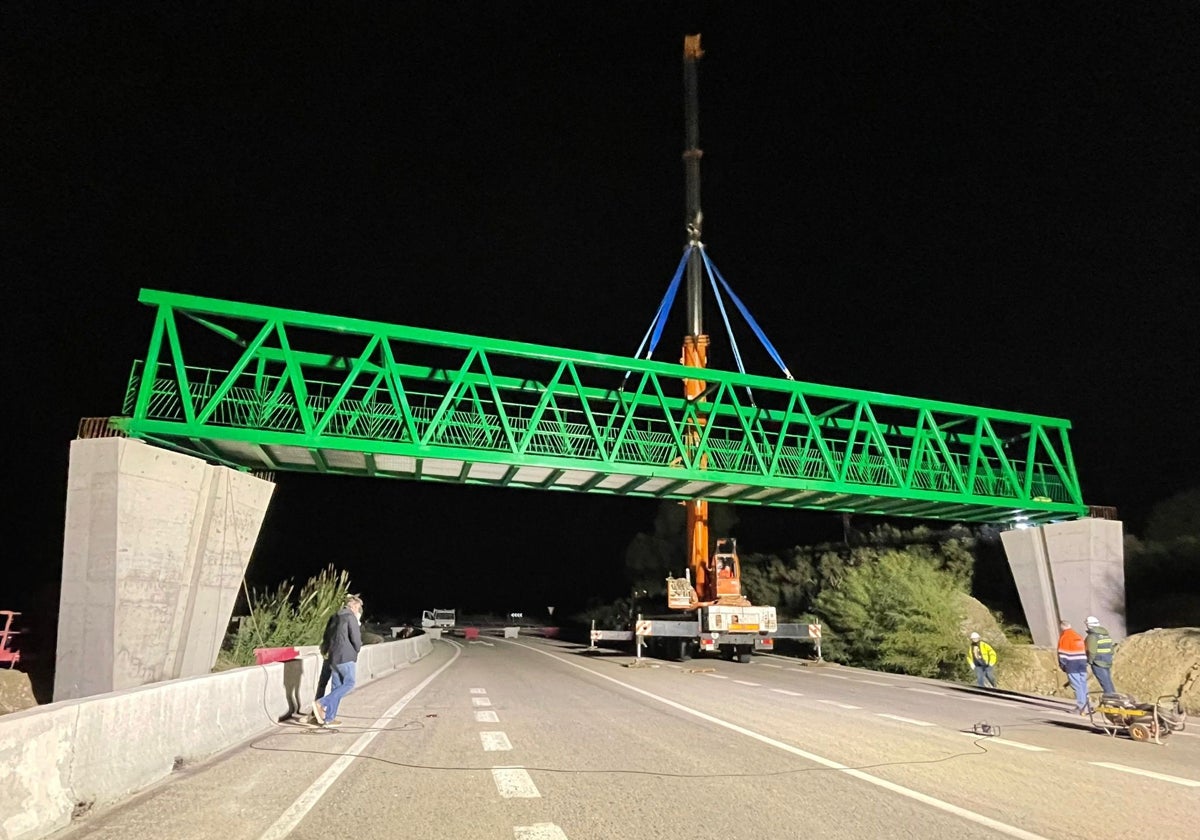 Vía ciclopeatonal entre Jerez y La Barca a la altura de Cuartillos.