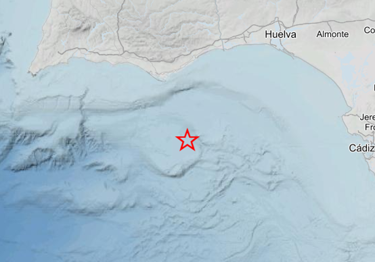 Registrado un terremoto de 3,7 en el Golfo de Cádiz