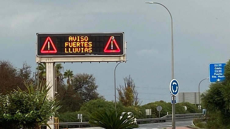 Estas son las carreteras de la provincia de Cádiz afectadas por la DANA