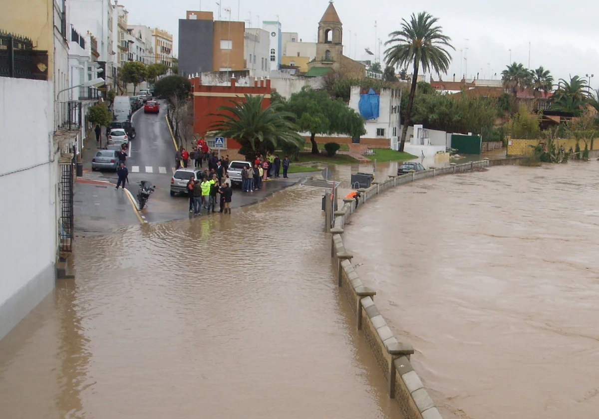 El río Iro estuvo a punto de desbordarse en 2010