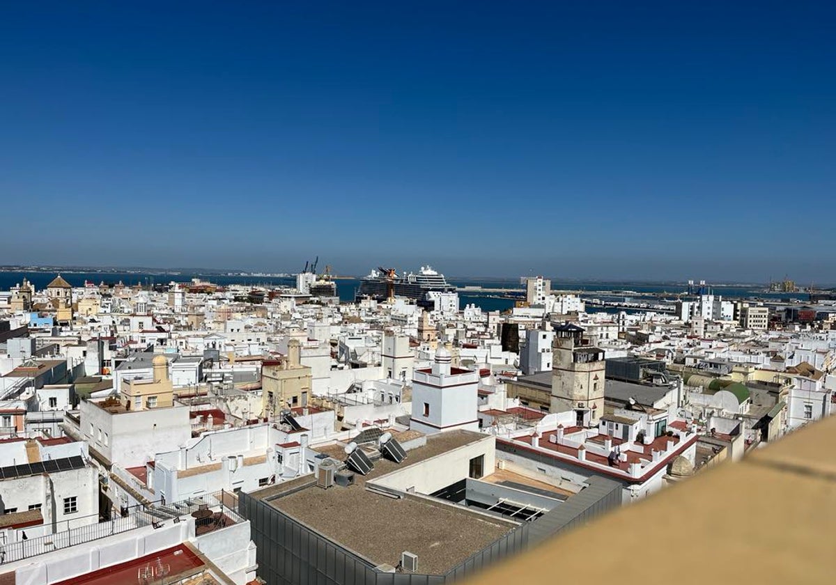 Vistas de Cádiz desde la Torre Tavira