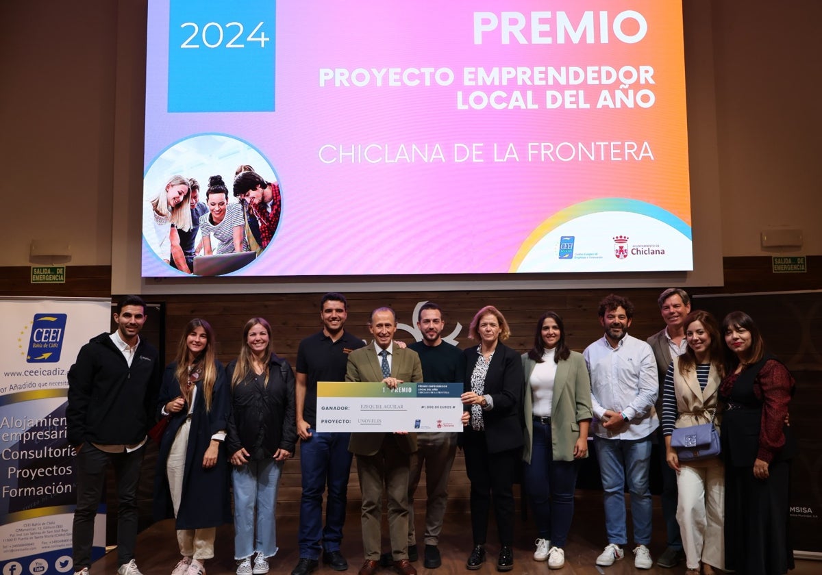 El proyecto &#039;Unoveles&#039; de Ezequiel Aguilar logra el Premio Emprendedor Local del año en Chiclana