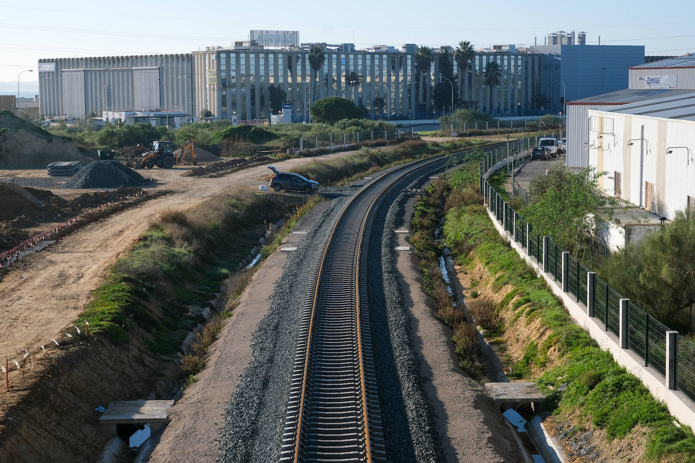 Fotos: Así están las obras del tren de La Cabezuela