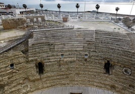 Las obras del Teatro Romano de Cádiz vuelven a dar un paso atrás