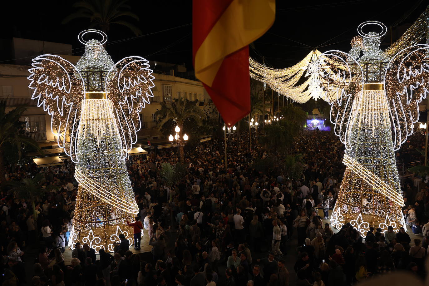 Fotos: Así ha sido la inauguración de Navidad 2024 en Cádiz