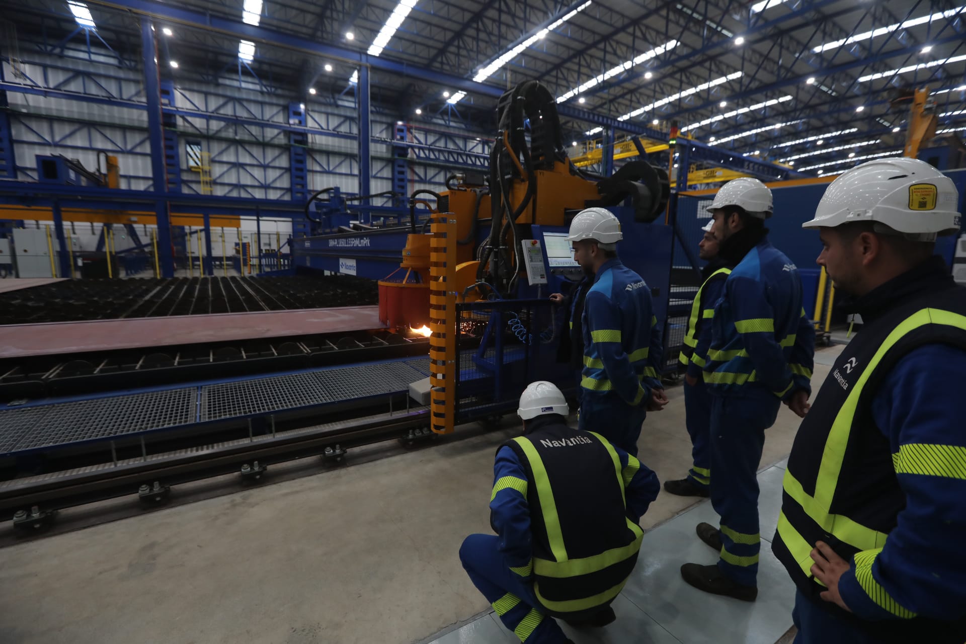 Fotos: Corte de chapa de la primera corbeta para Arabia Saudí en Navantia San Fernando