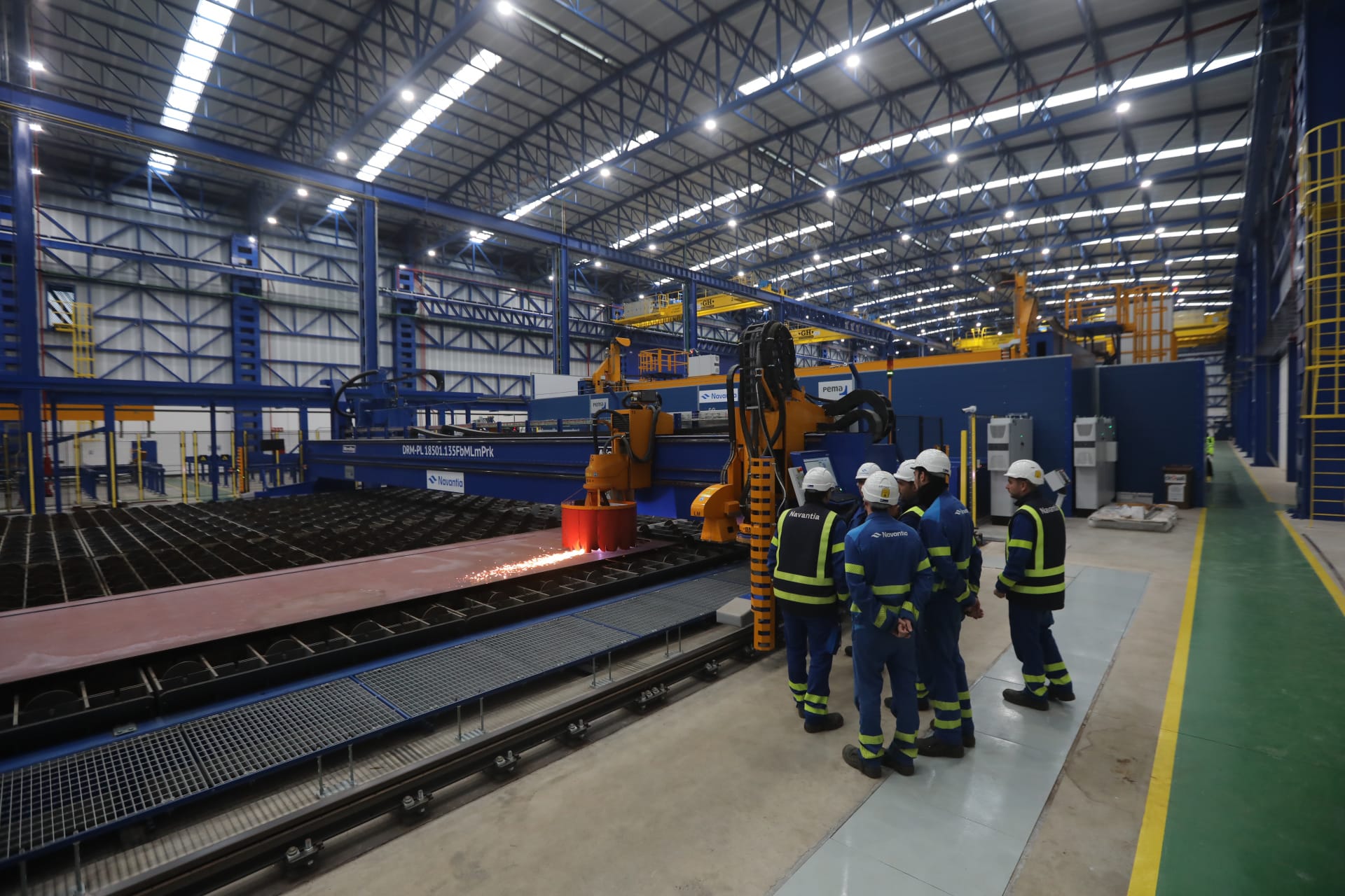 Fotos: Corte de chapa de la primera corbeta para Arabia Saudí en Navantia San Fernando