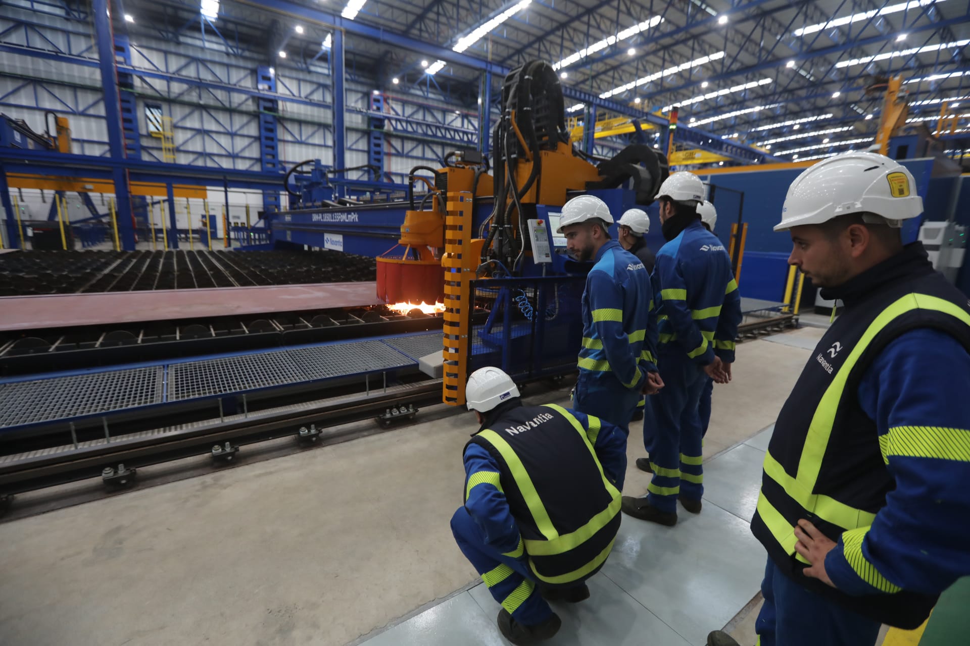 Fotos: Corte de chapa de la primera corbeta para Arabia Saudí en Navantia San Fernando