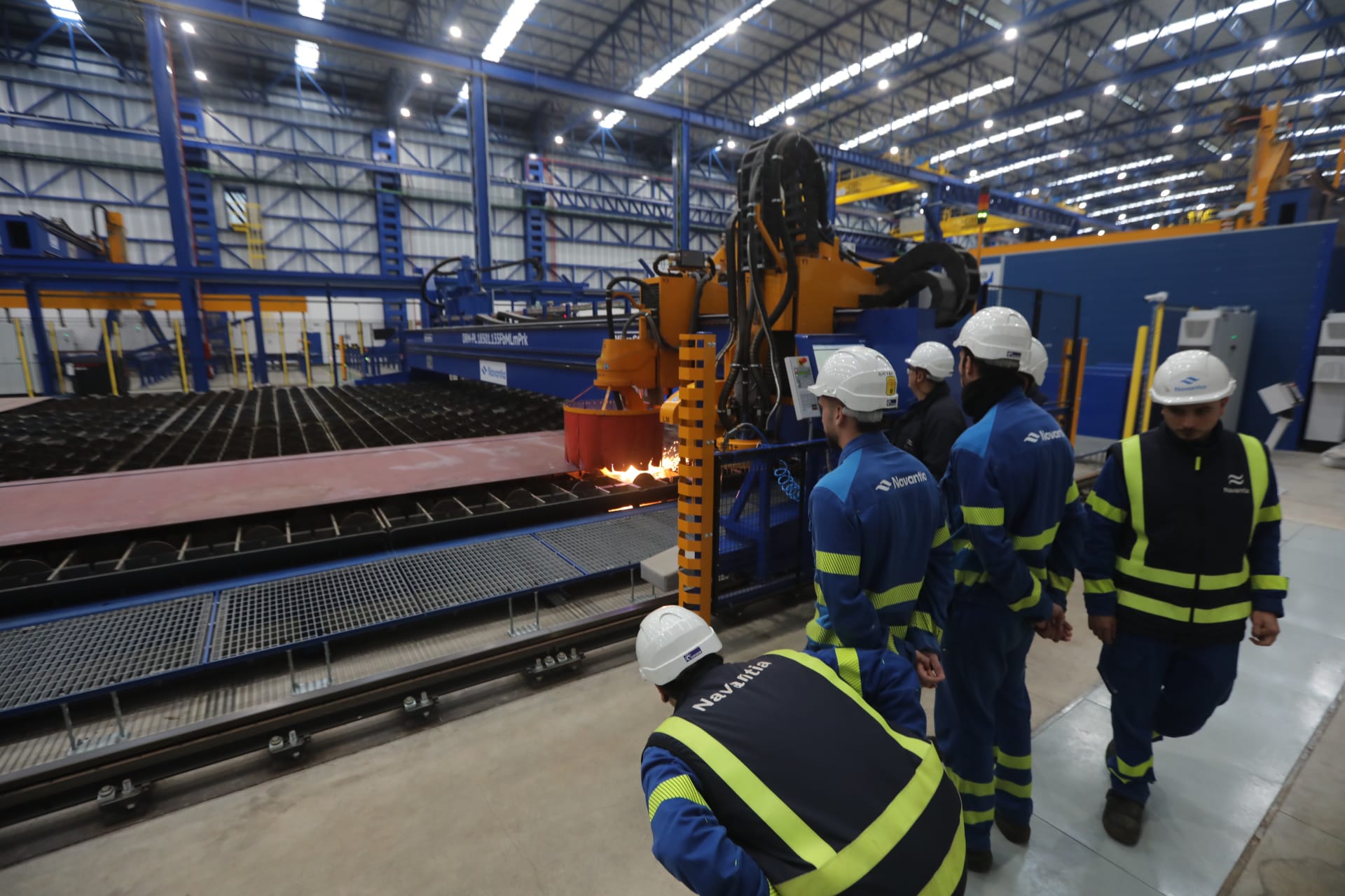 Fotos: Corte de chapa de la primera corbeta para Arabia Saudí en Navantia San Fernando