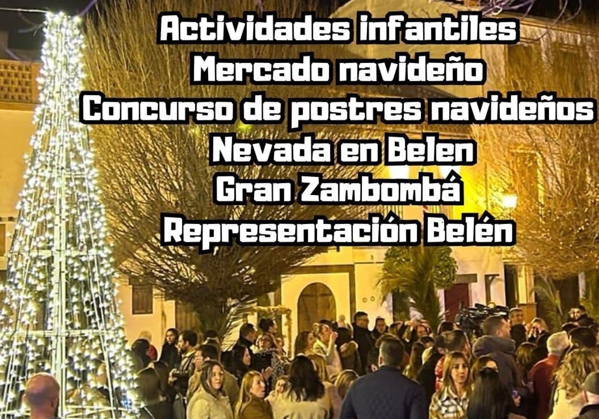 Imagen del cartel que anuncia el Belén Viviente en Alcalá del Valle