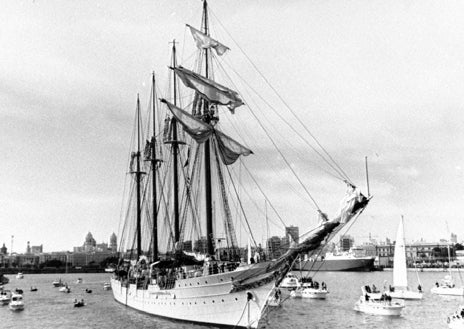 Imagen secundaria 1 - Su nombre, el astillero, la tradición: el buque Elcano y Cádiz, una unión que toma más fuerza con la guardiamarina Leonor