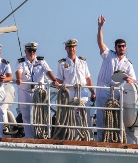 Imagen secundaria 2 - Su nombre, el astillero, la tradición: el buque Elcano y Cádiz, una unión que toma más fuerza con la guardiamarina Leonor