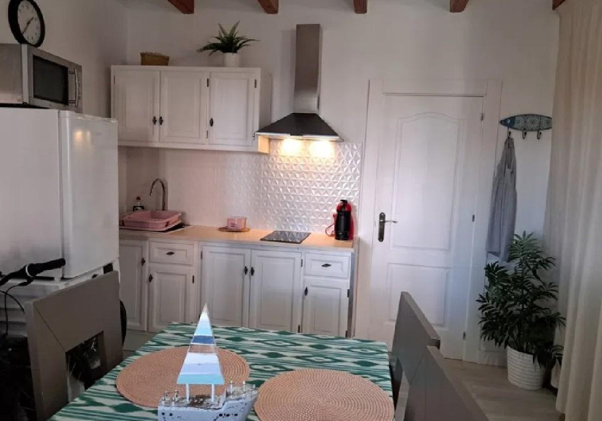 Imagen de la cocina y el comedor de la vivienda