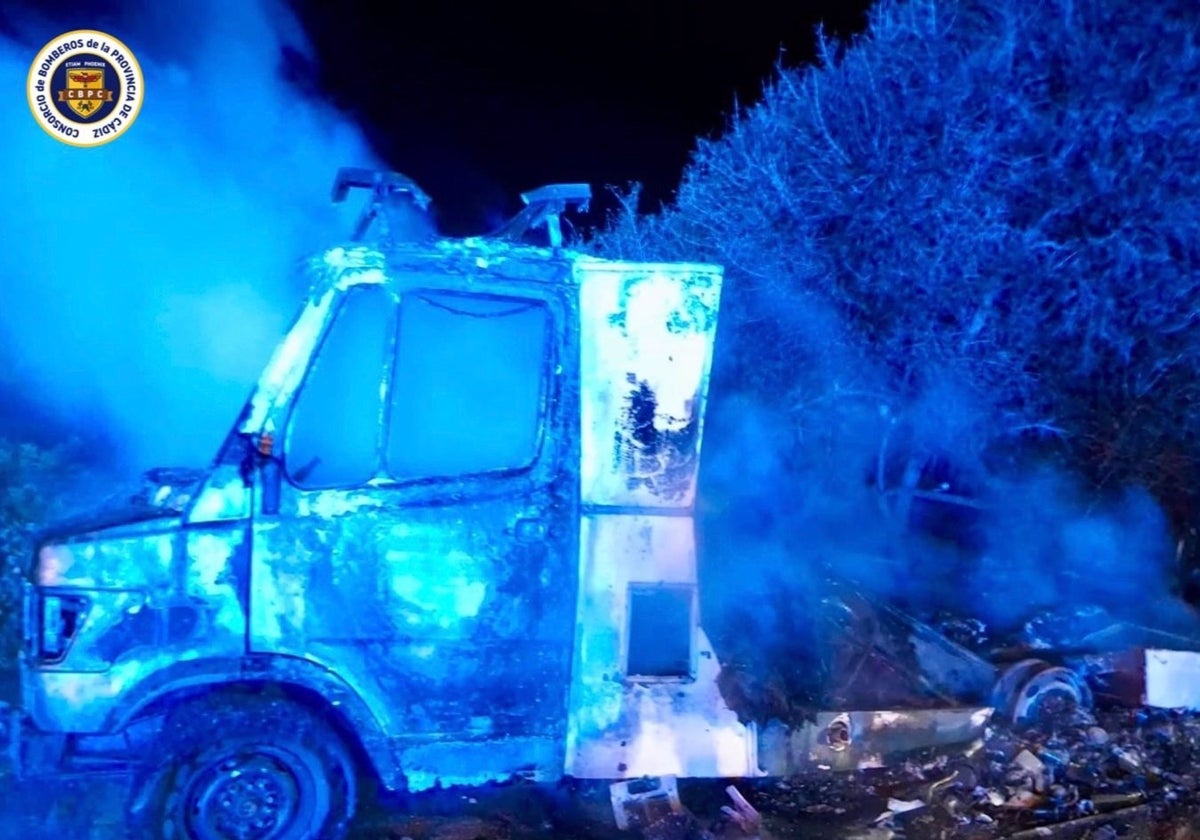 El cadáver calcinado hallado en una caravana en San Roque era de una mujer