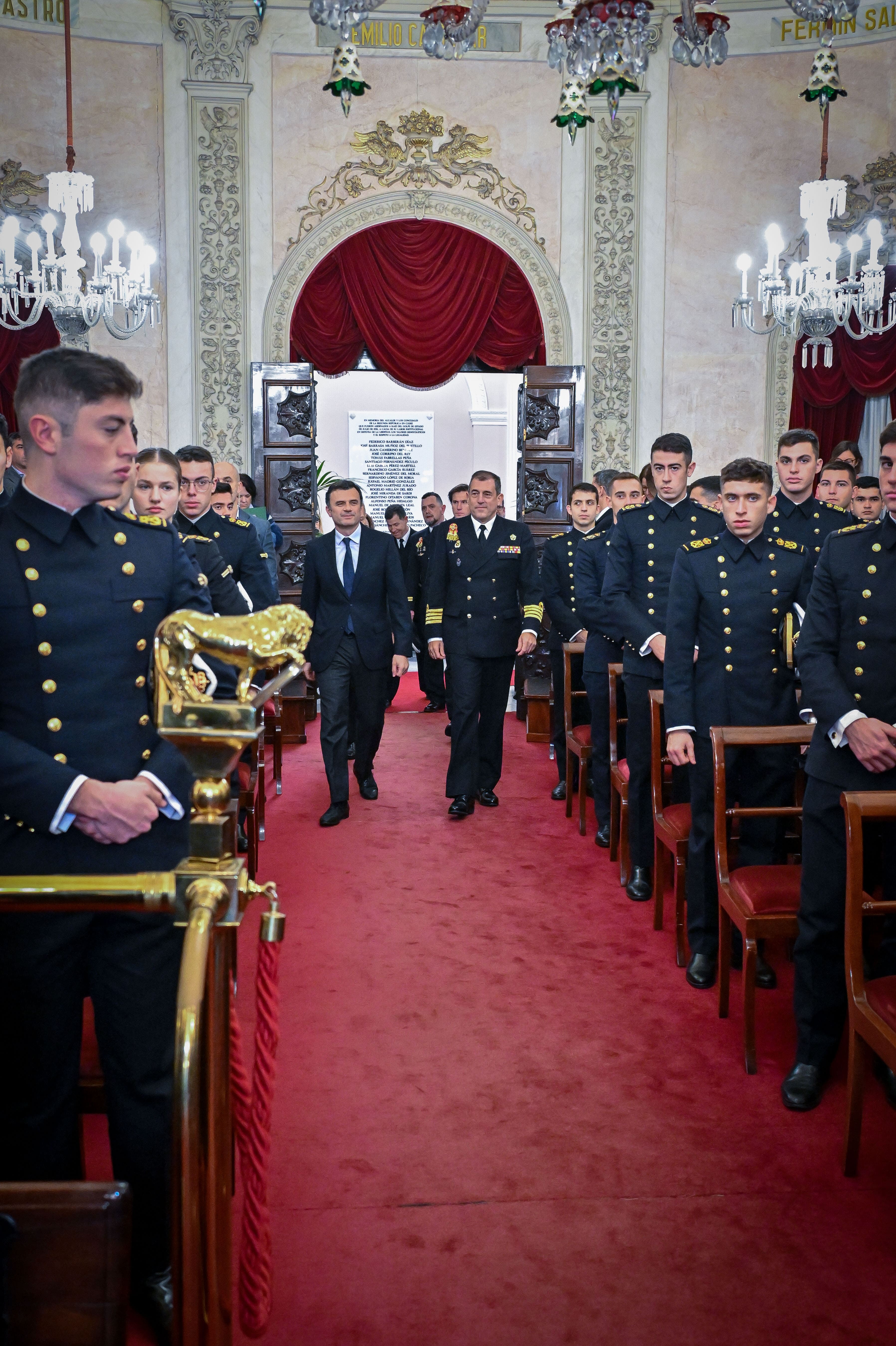 Fotos: Así ha sido la visita de la Princesa Leonor al Ayuntamiento de Cádiz