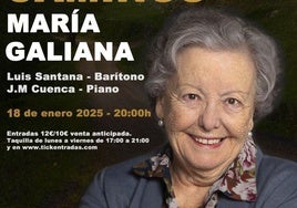 María Galiana llega al Teatro Moderno de Chiclana con su espectáculo 'Yo voy soñando caminos'