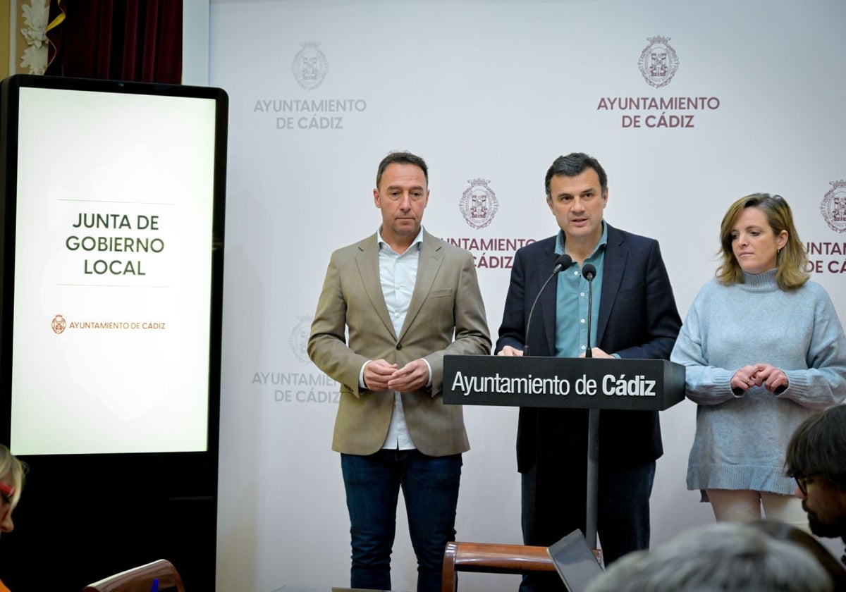 Junta de Gobierno, este viernes en el Ayuntamiento de Cádiz.