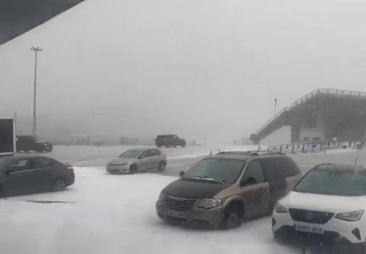 Así se encuentra el Circuito de Jerez tras las fuertes lluvias y el granizo: varias zonas están completamente inundadas