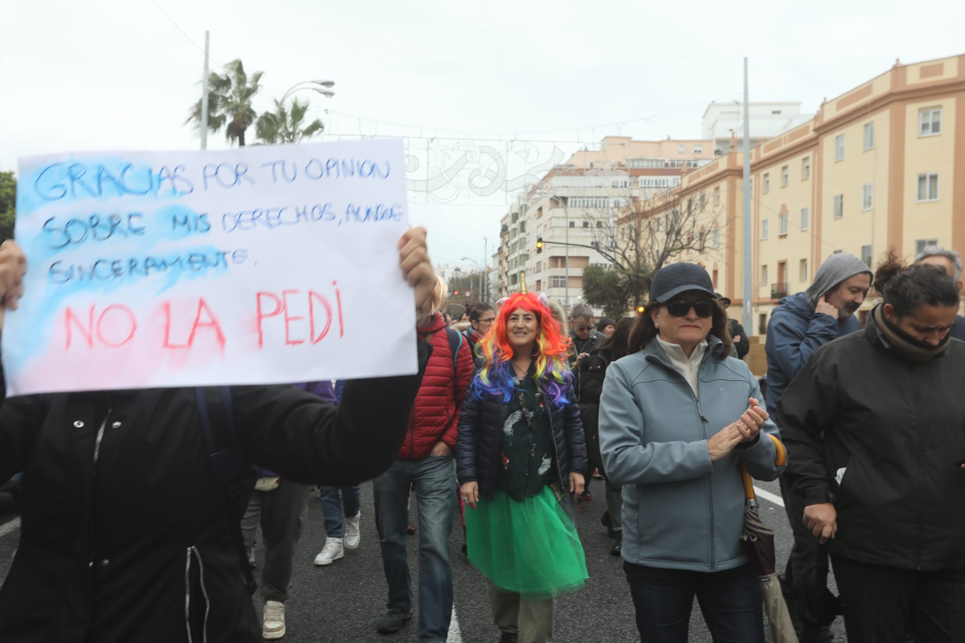 Fotos: A las mujeres de Cádiz les va la marcha... pasos sólo hacia adelante durante este 8-M