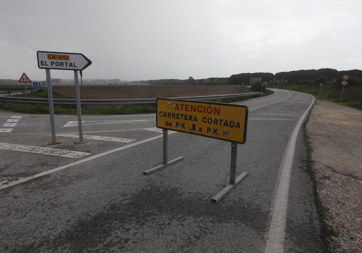 Estas son las carreteras afectadas en Cádiz por la borrasca Konrad