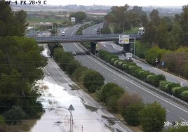 Estas son las carreteras de la provincia de Cádiz que siguen cortadas al tráfico por las lluvias