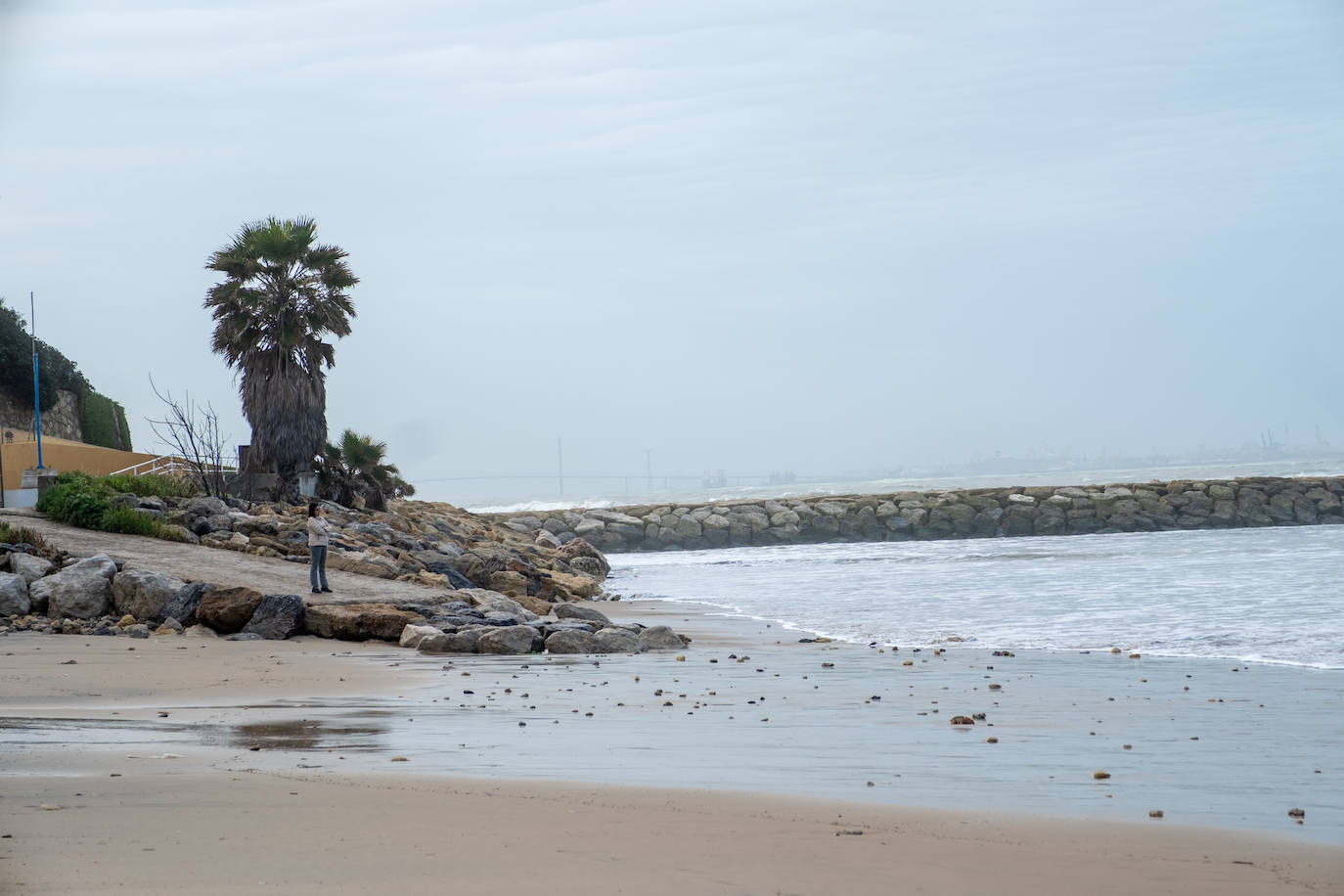 Fotos: Así están las playas gaditanas tras las fuertes lluvias