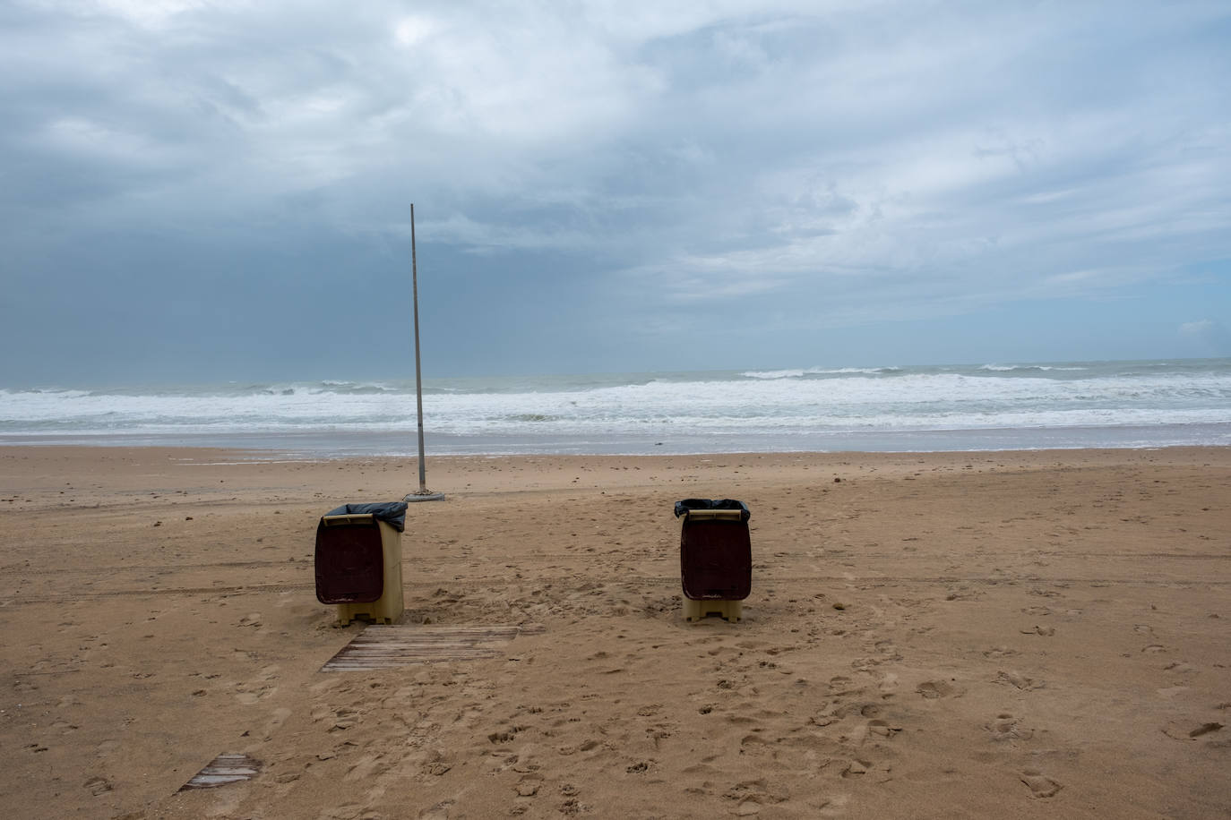 Fotos: Así están las playas gaditanas tras las fuertes lluvias