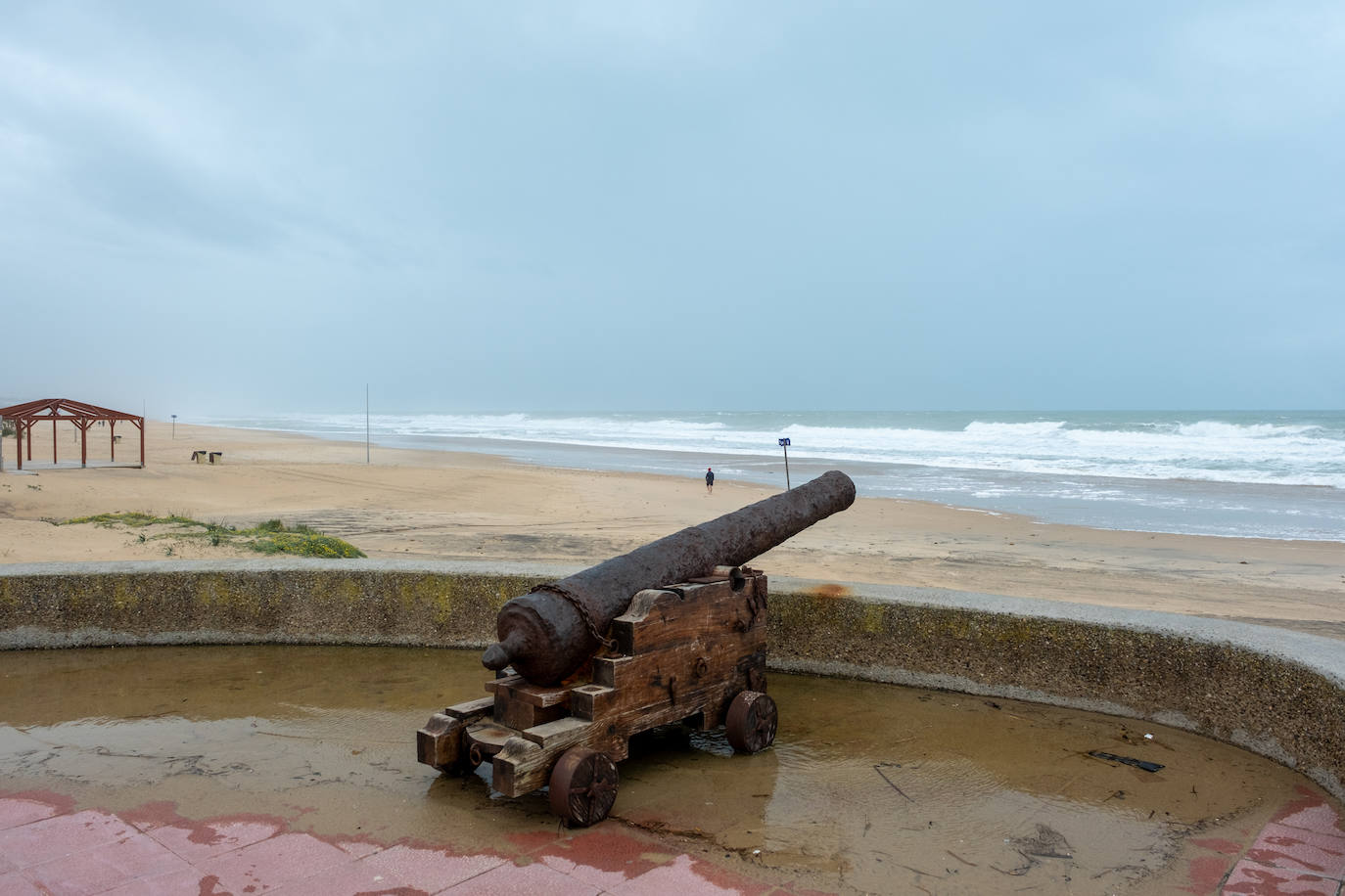 Fotos: Así están las playas gaditanas tras las fuertes lluvias