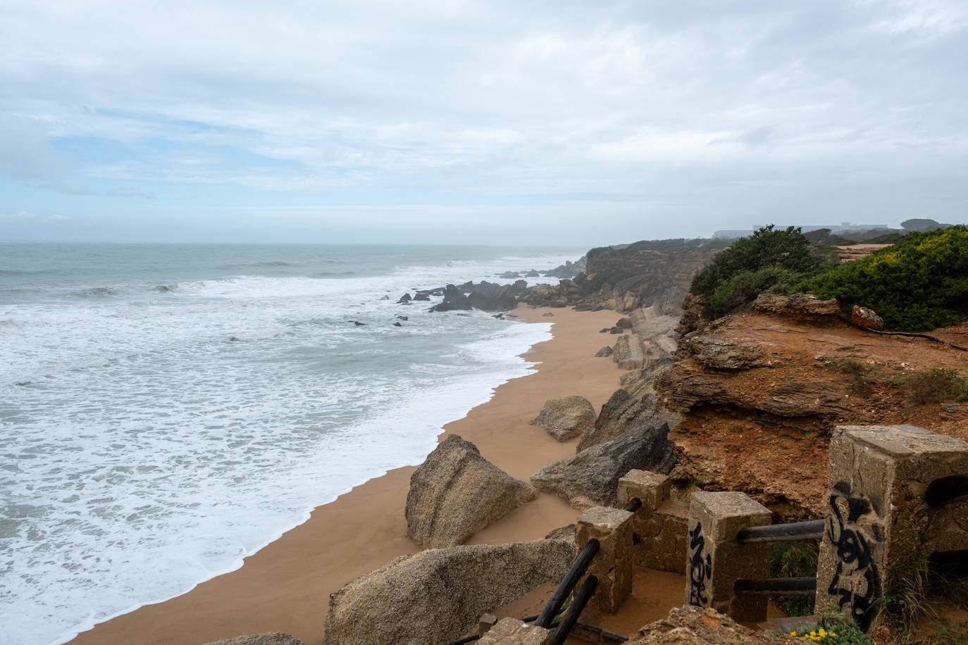 Fotos: Así están las playas gaditanas tras las fuertes lluvias