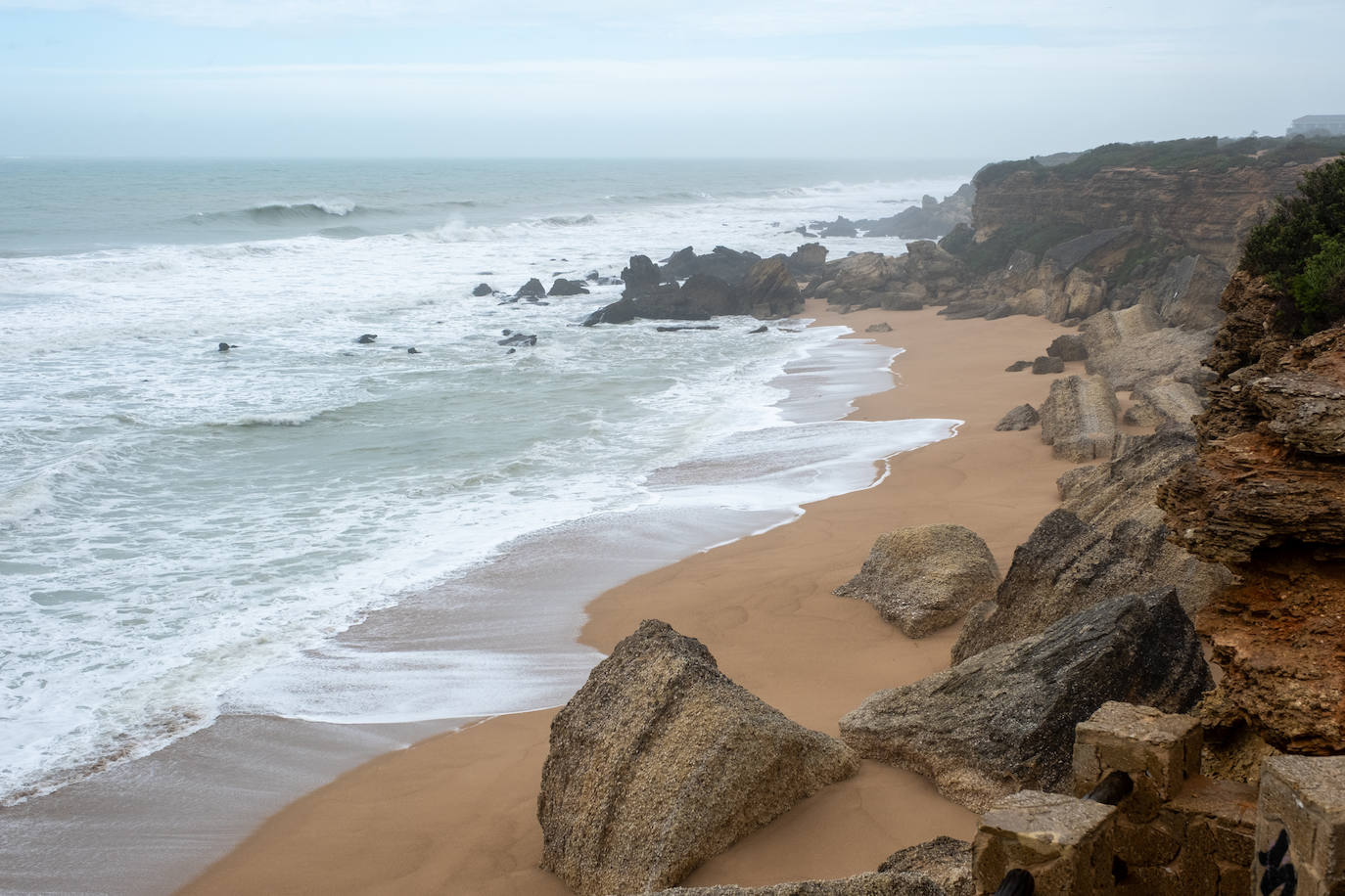 Fotos: Así están las playas gaditanas tras las fuertes lluvias