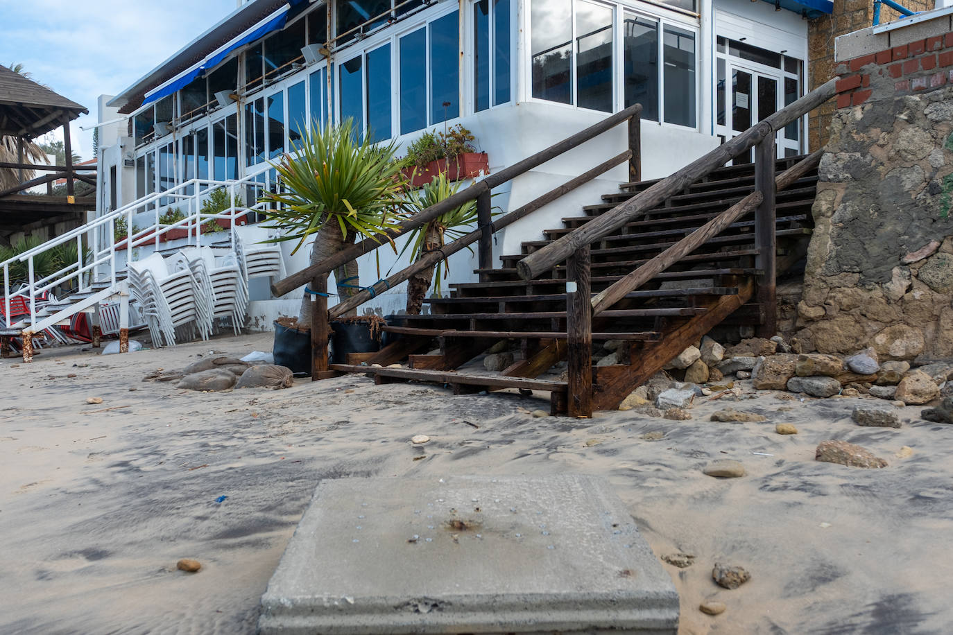 Fotos: Así están las playas gaditanas tras las fuertes lluvias