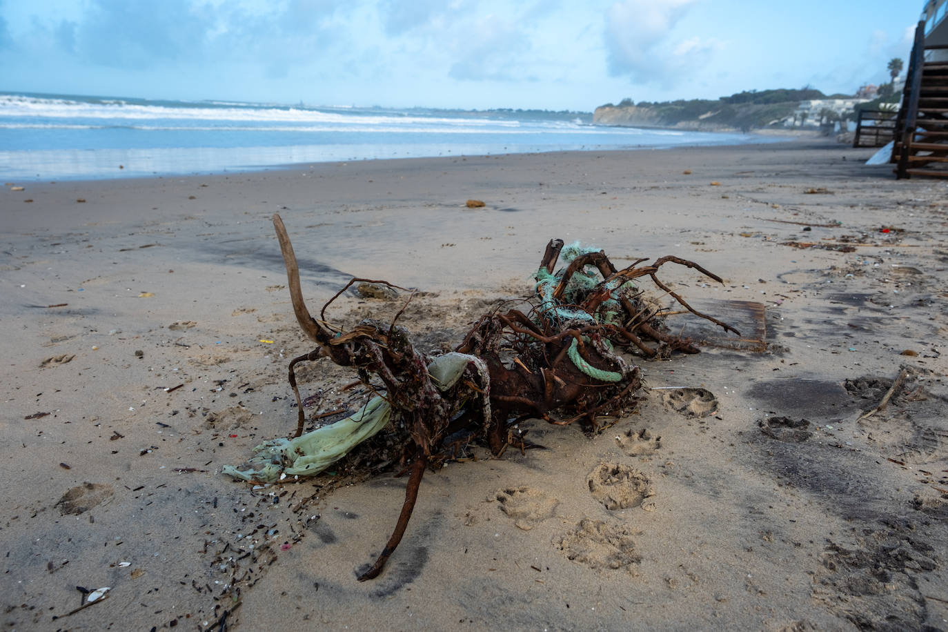 Fotos: Así están las playas gaditanas tras las fuertes lluvias