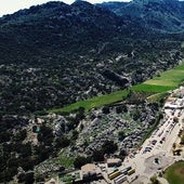 Imagen aérea de Villaluenga del Rosario, el pueblo más alto de Cádiz