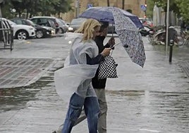 La borrasca Nuria azota Cádiz con lluvia y viento que ponen la provincia en alerta amarilla