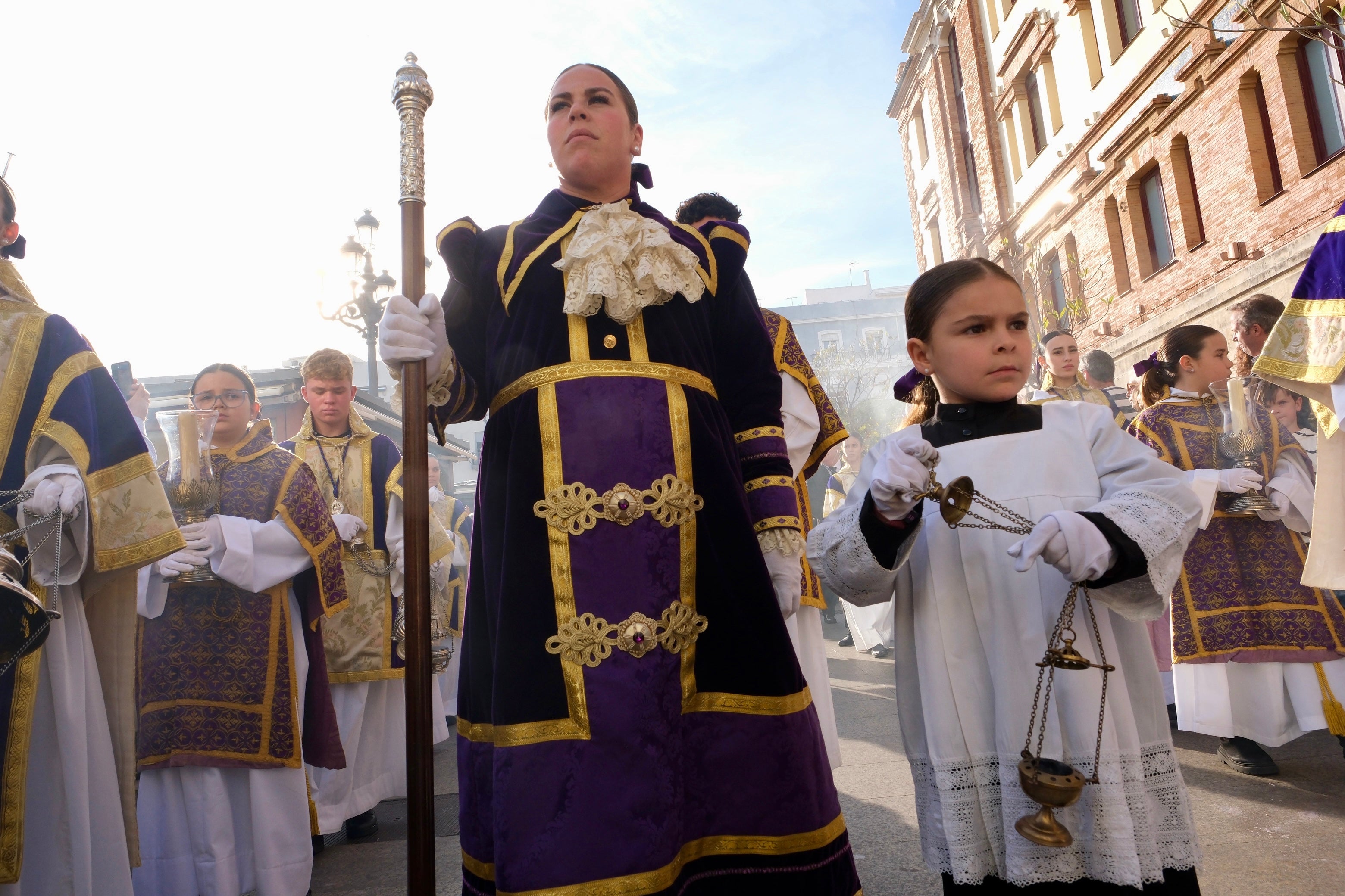 Fotos: Afligidos el Jueves Santa en la Semana Santa de Cádiz 2025