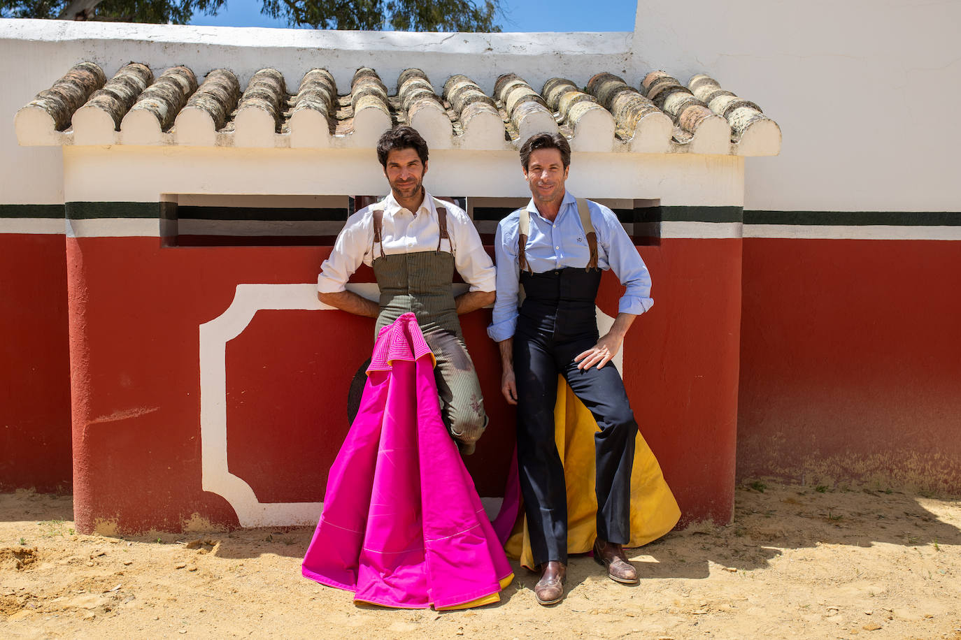 Cayetano Rivera Ordóñez y José Antonio Canales Rivera, antes de su mano a mano en Zahara de los Atunes