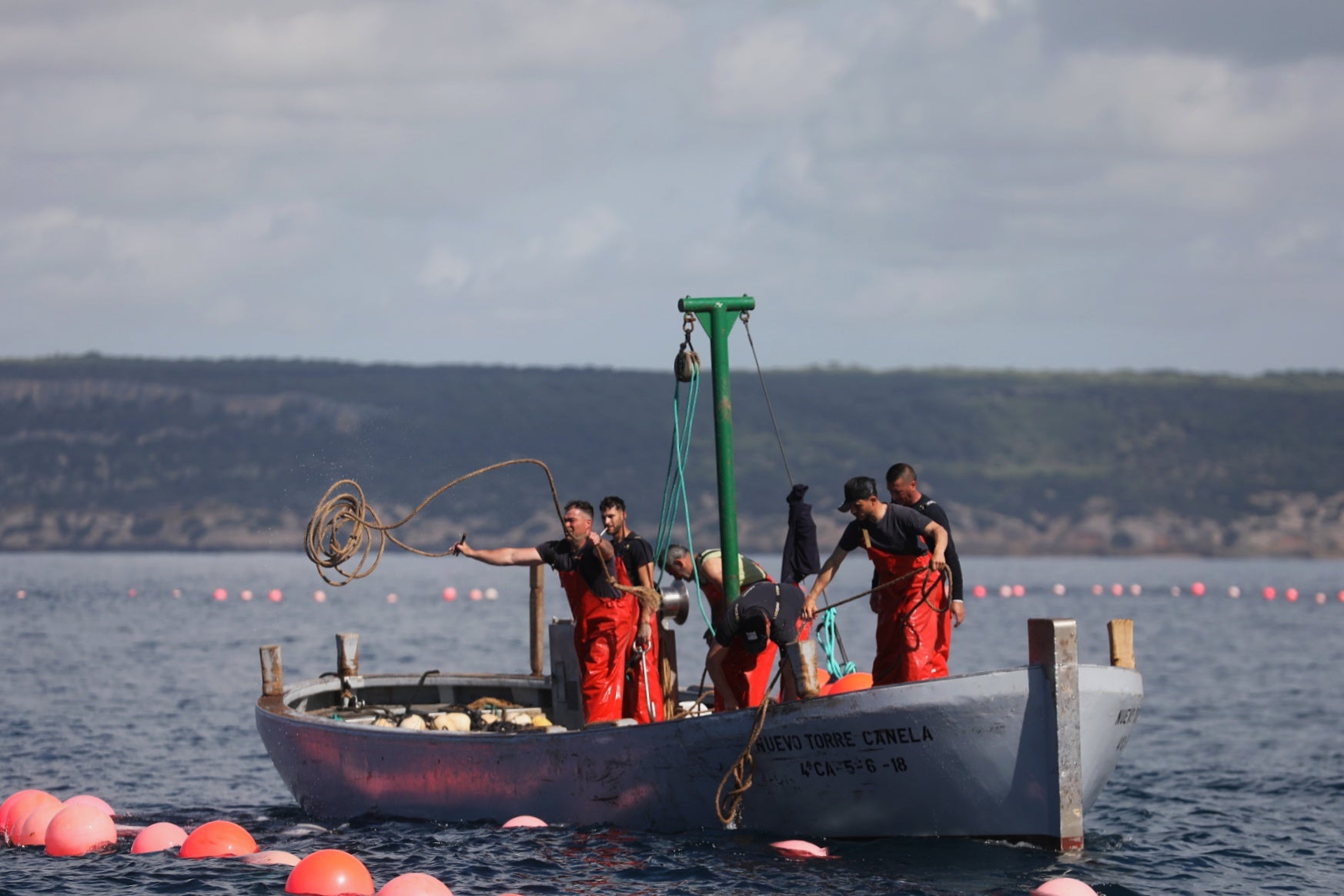 La primera levantá de atunes, en imágenes