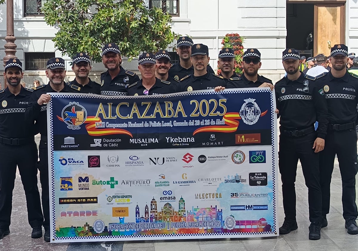 Policías locales de Cádiz que han participado.