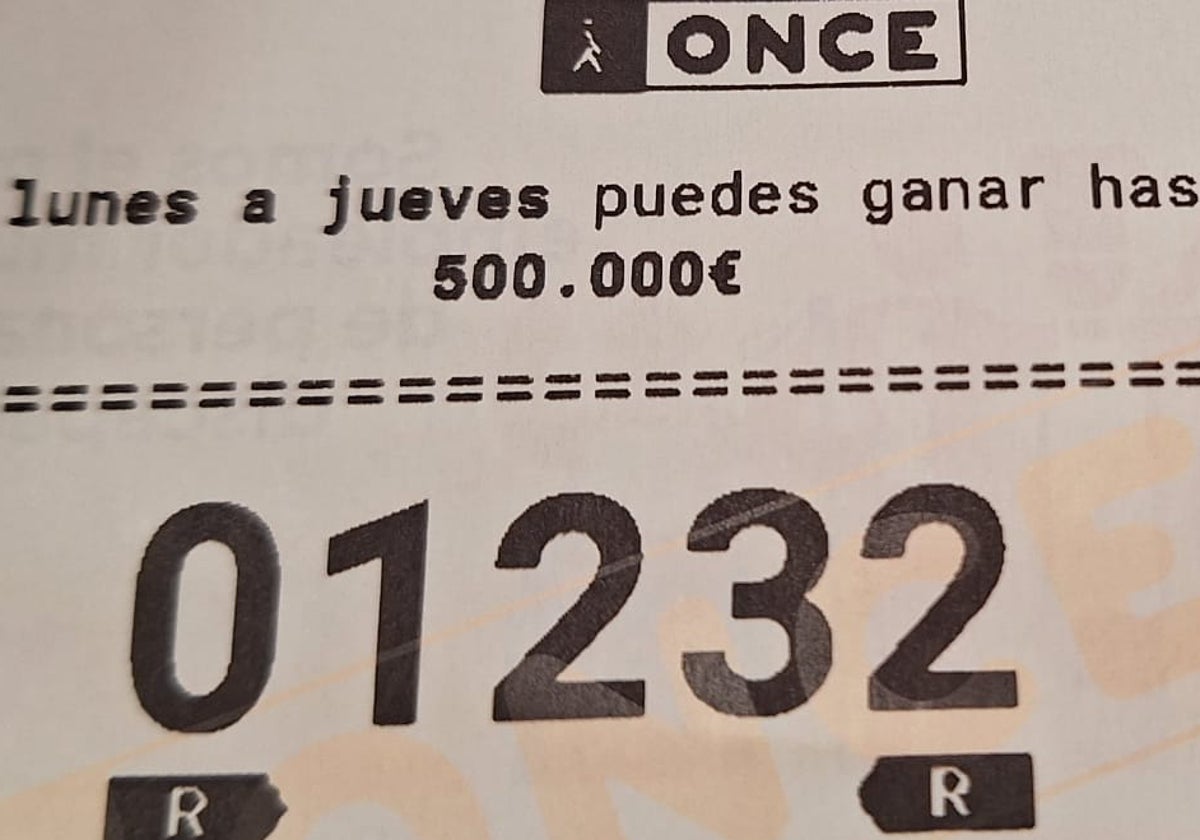 El 01232, cupón solicitado en la ONCE