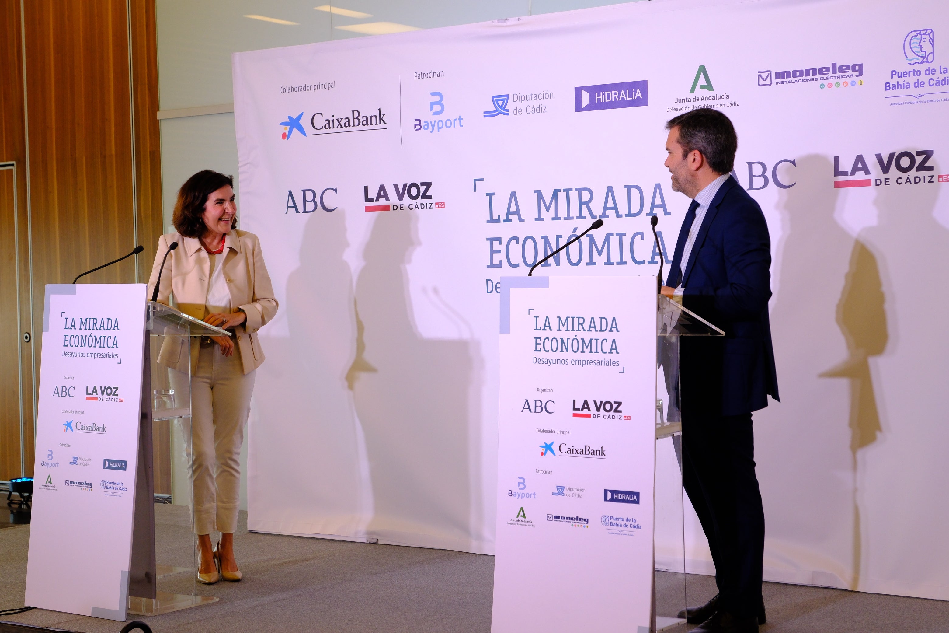 La consejera de Empleo, Rocío Blanco, en La Mirada Económica de ABC y LA VOZ de Cádiz