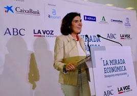 La consejera de Empleo, Rocío Blanco, en La Mirada Económica de  ABC y LA VOZ de Cádiz