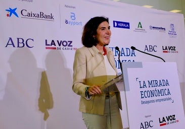 La consejera de Empleo, Rocío Blanco, en La Mirada Económica de ABC y LA VOZ de Cádiz
