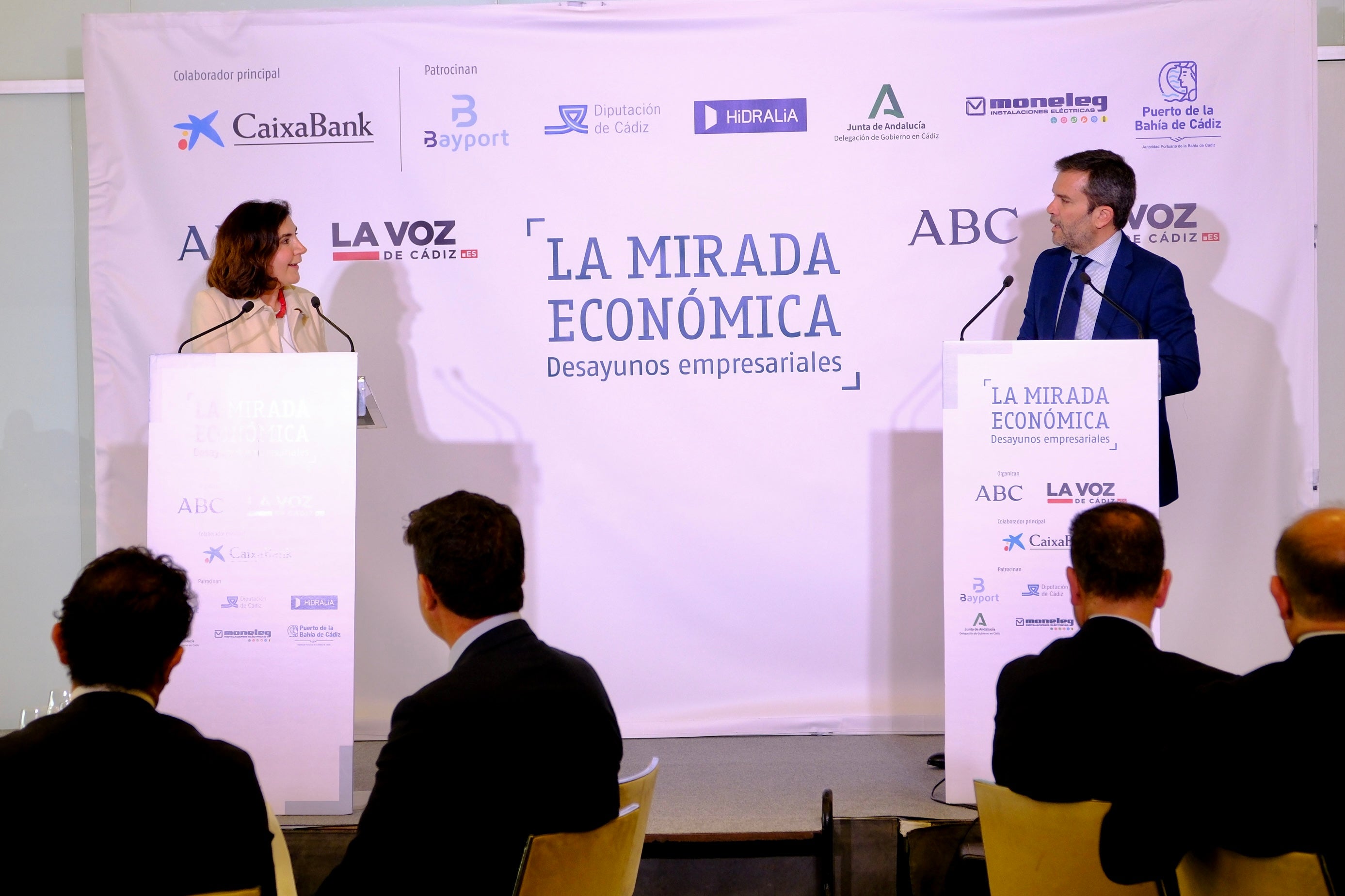 La consejera de Empleo, Rocío Blanco, en La Mirada Económica de ABC y LA VOZ de Cádiz