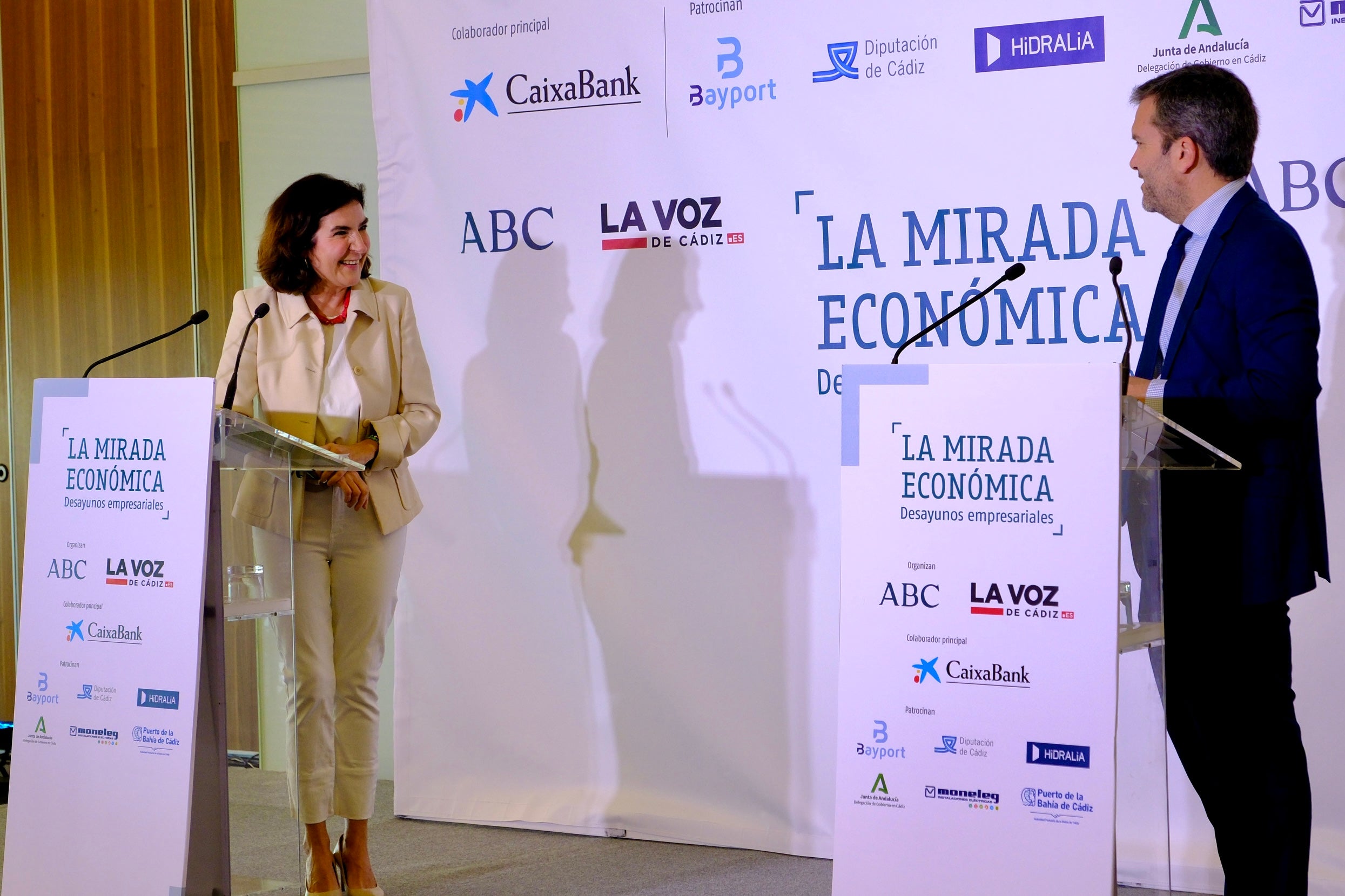 La consejera de Empleo, Rocío Blanco, en La Mirada Económica de ABC y LA VOZ de Cádiz