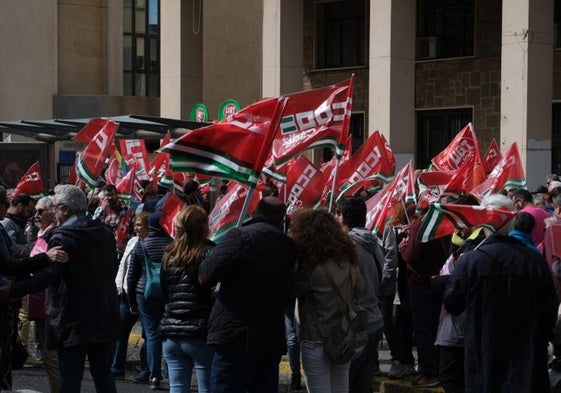 Manifestación del Primero de Mayo del pasado año en Cádiz