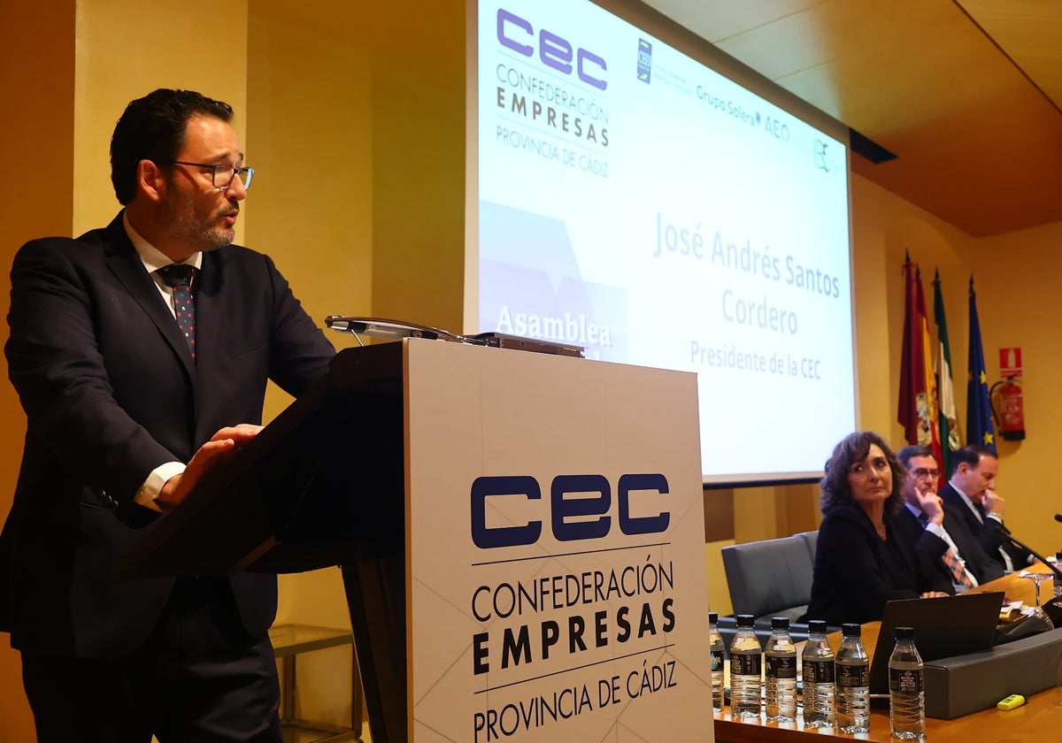 Primer discurso de José Andrés Santos como presidente de la CEC